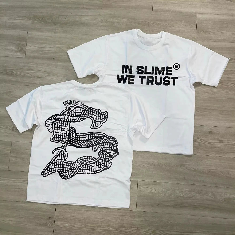 Slime White Oversized T-Shirt