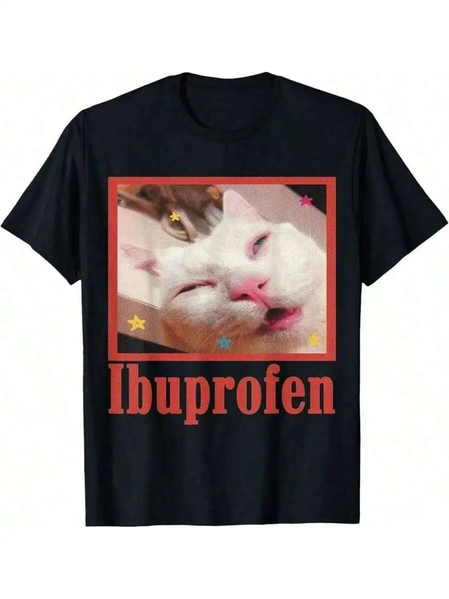 Ibuprofen Cat Oversized T-Shirt