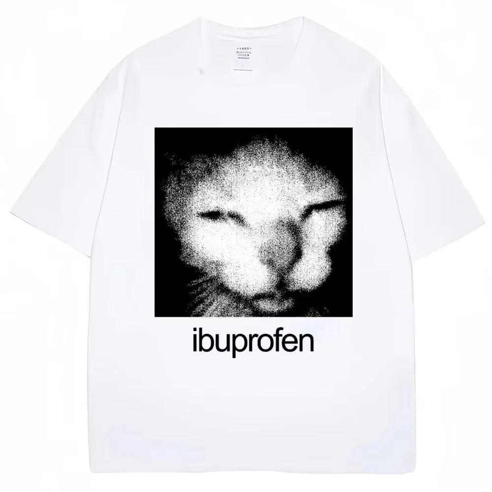 Ibuprofen Cat Oversized T-Shirt